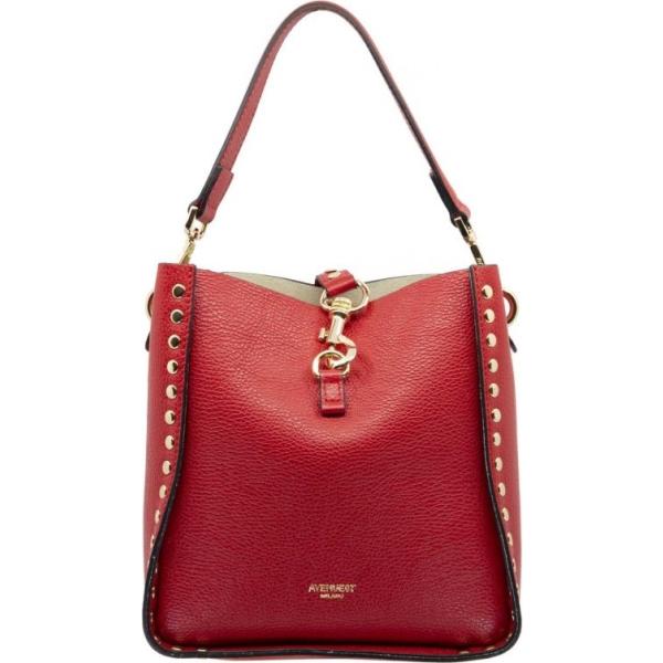 Pochette con borchie rosso Avenue67