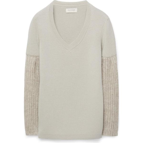 Maglia made italy con scollo in mohair Falconeri