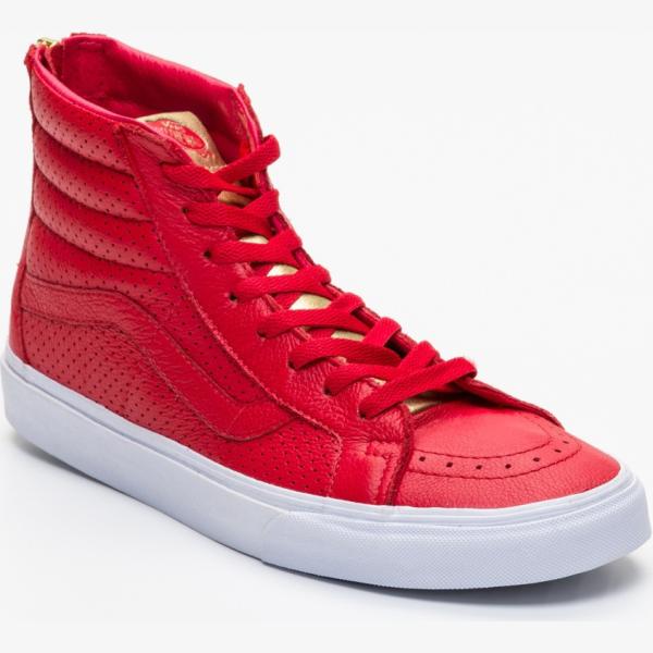 Sneakers rosso e oro Vans rosso