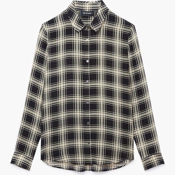Camicia in seta nero e bianco The Kooples