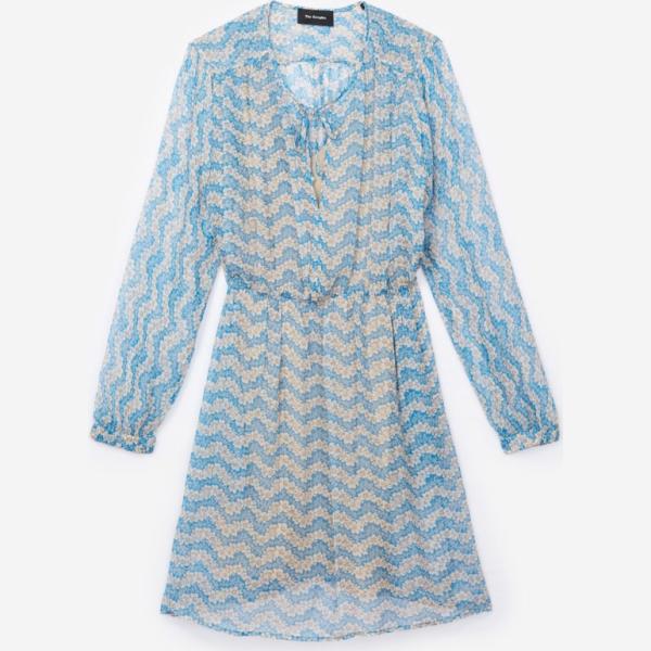 Vestito in seta blu The Kooples