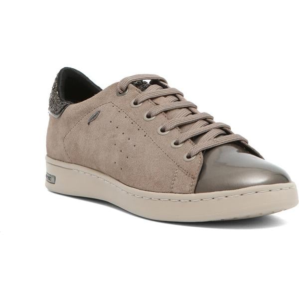 Sneakers effetto scamosciato con lacci Geox Scarpe marrone