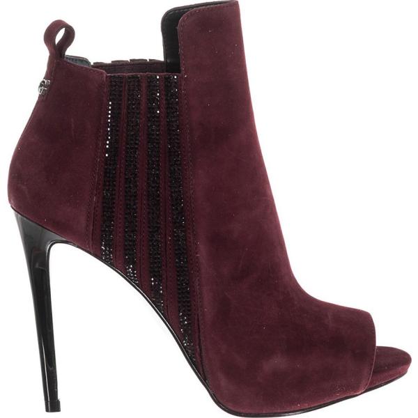 Tronchetti open toe bordeaux Guess Scarpe viola