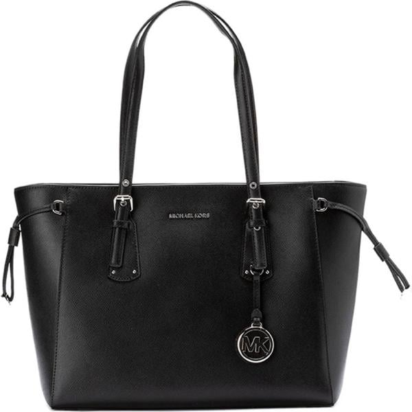 Shopping bag tote a pois con lacci interno foderato nero Michael Kors: Borse e Portaf... nero