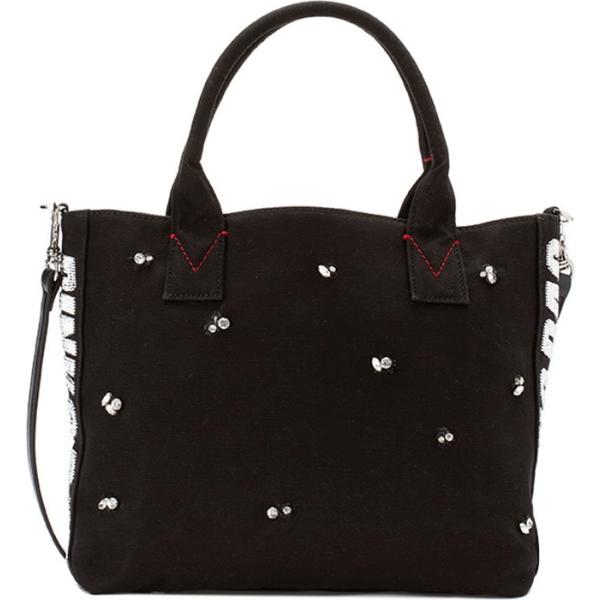 Borsa a mano con strass e paillettes con zip interno foderato nero e argento Pinko nero