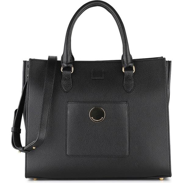 Borsa a mano tote a clip interno sfoderato con tracolla regolabile nero LAutre Chose