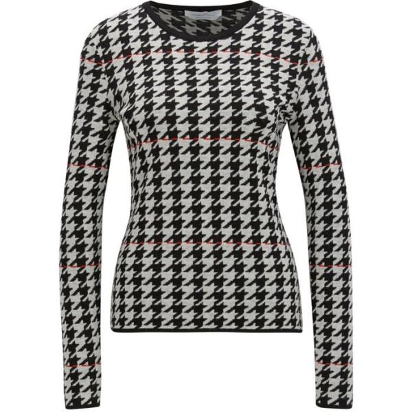 Maglione lunga pied de poule a maniche lunghe Boss