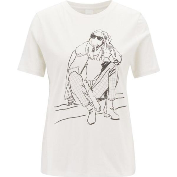 T-shirt con tacco squadrato jersey Boss