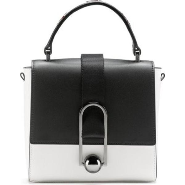 Borsa a mano con manico effetto metallizzato argento Hugo