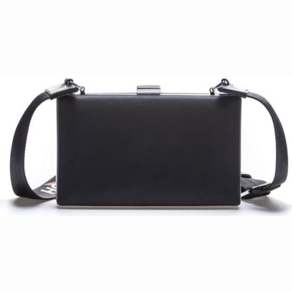 Borsa a tracolla effetto vernice in cotone con logo argento Hugo