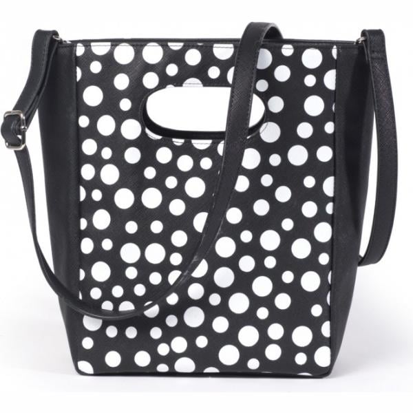 Borsa a tracolla a pois con zip e tasca interna La Redoute Collections