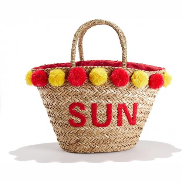 Borsa a tracolla maxi in paglia La Redoute Collections