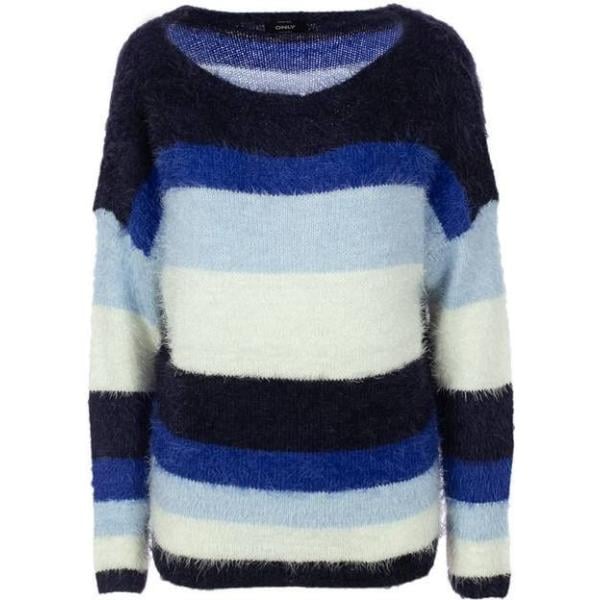 Maglione a righe blu Only