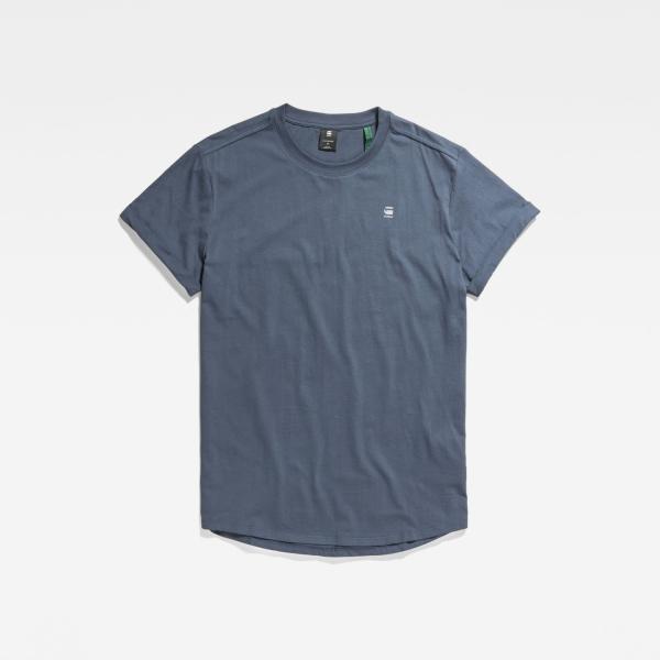 t-shirt G-Star RAW blu con stampe