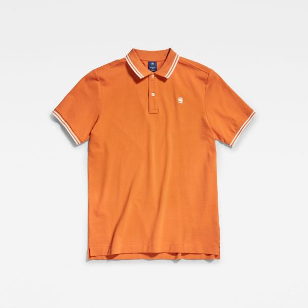 polo G-Star RAW arancione a righe