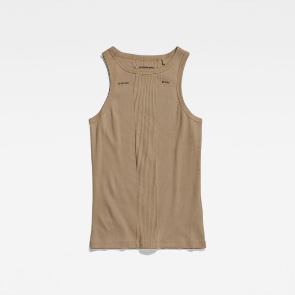canottiere G-Star RAW marrone con stampe