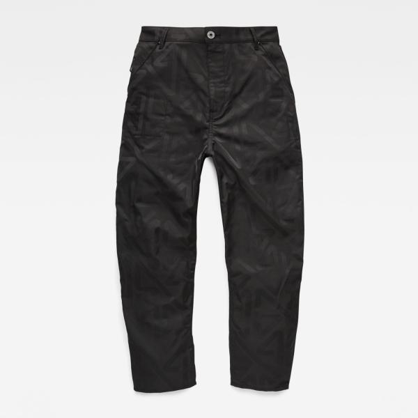 pantaloni capri G-Star RAW nero geometrica