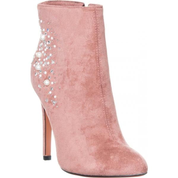 Tronchetti con zip rosa Loretta By Loretta