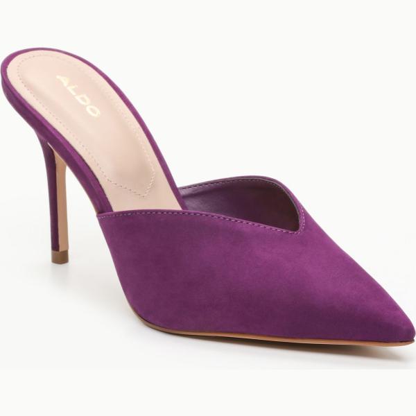 Décolleté effetto scamosciato viola Aldo