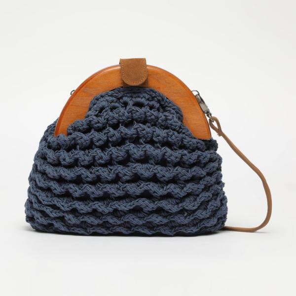 Maglia a coste con tracolla regolabile navy Pepe Jeans