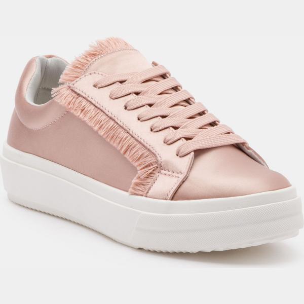 Sneakers effetto metallizzato interno in tessuto con punta tonda Primadonna