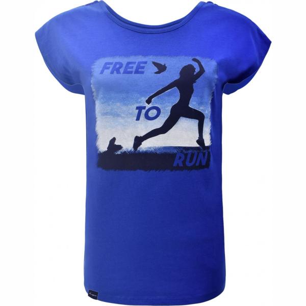 T-shirt con stampa e scollo a maniche corte azzurro Legea