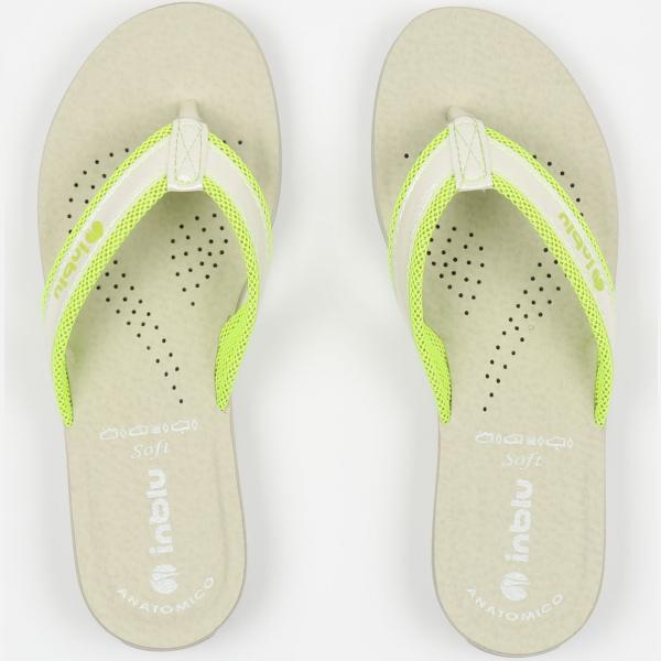 Sandali effetto metallizzato con punta tonda verde Inblu