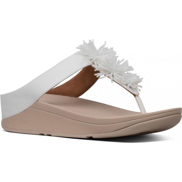 Infradito con punta tonda bianco Fit Flop