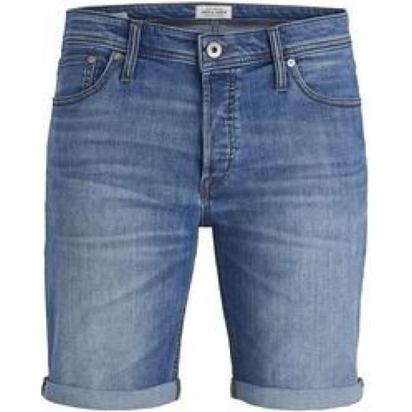 Bermuda in denim con bottoni blu Jack & Jones