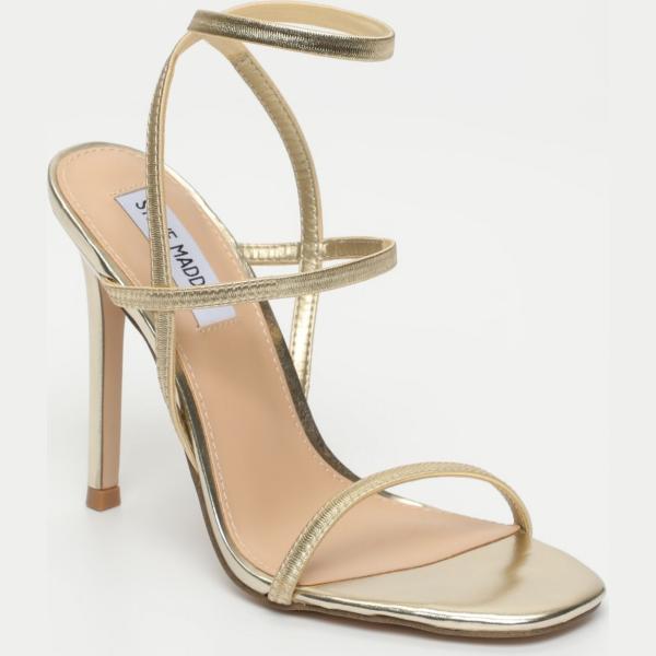 Sandali con punta quadrata oro Steve Madden