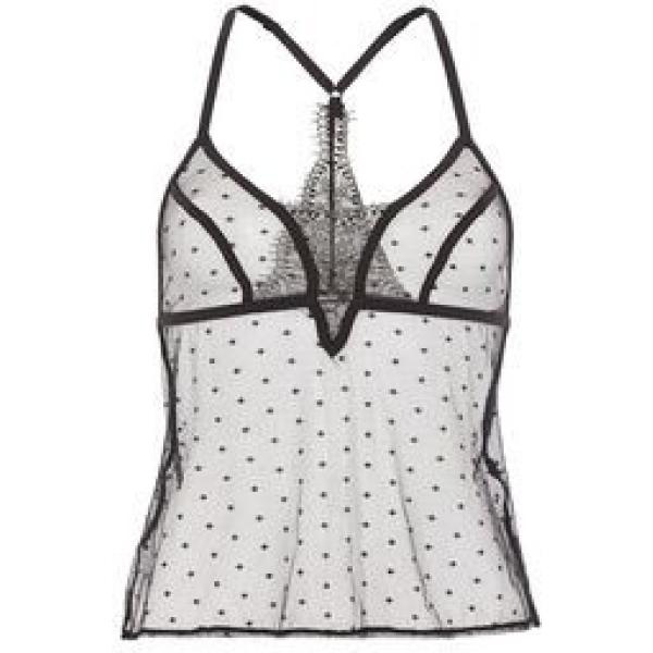 Top con bretelle nero Undiz