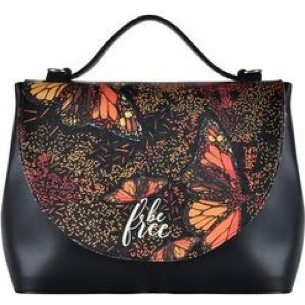 Borsa a tracolla con stampa nero e multicolore Dogo Shoes & Bags