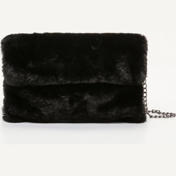 Pelliccia con zip nero Marabu