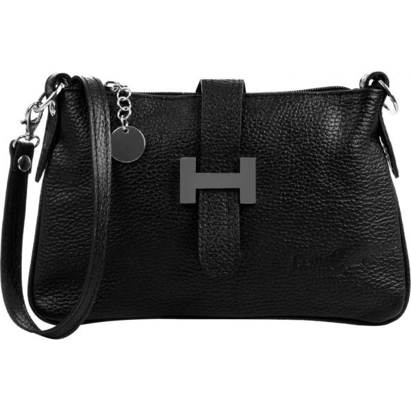 Borsa a mano made italy effetto scamosciato con zip interno foderato con scomparti nero Firenze