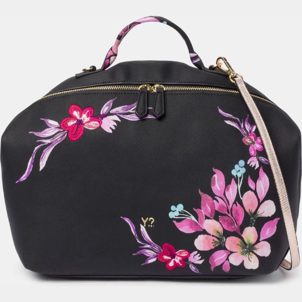 Borsa a mano con tracolla regolabile nero Y Not