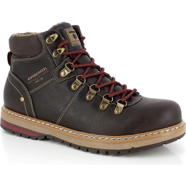 Stivaletti con punta tonda marrone Kimberfeel