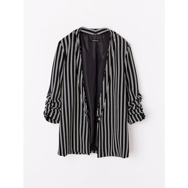 Giacca a righe nero Terranova nero a righe