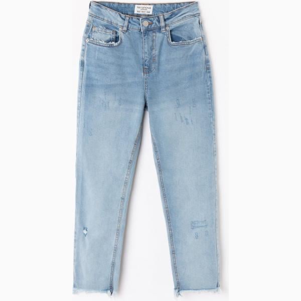 Jeans straight in denim blu Terranova blu
