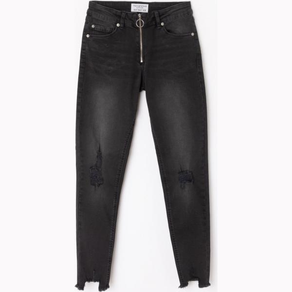 Jeans skinny in denim nero Terranova nero