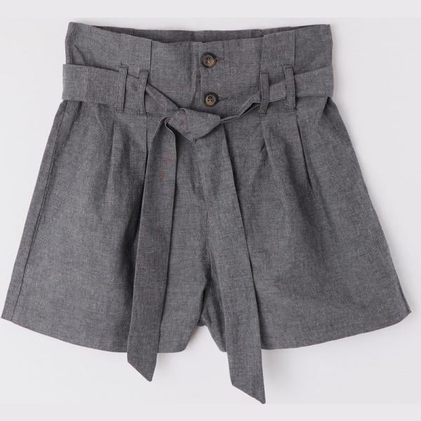 Shorts paper bag nero Terranova