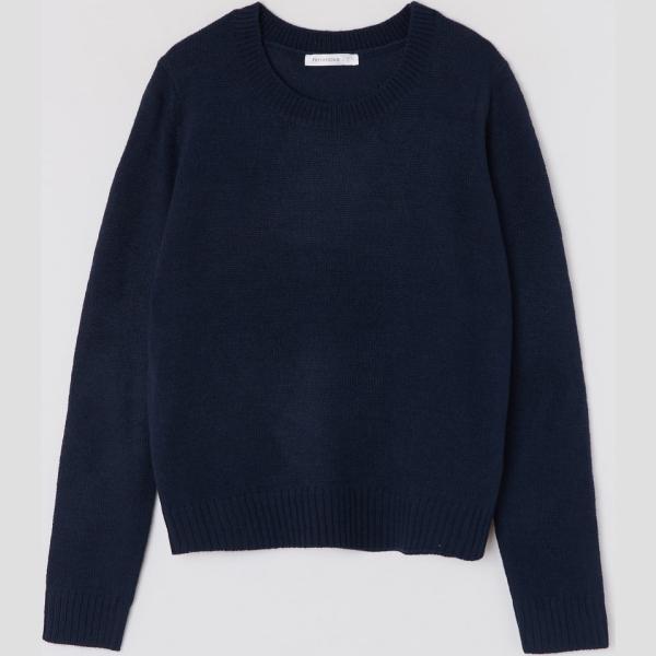 Maglione girocollo blu Terranova blu