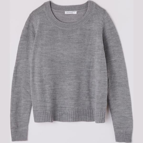 Maglione melange girocollo grigio Terranova grigio