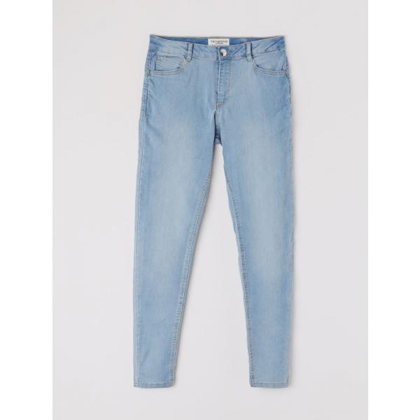 Pantalone skinny in denim blu Terranova blu