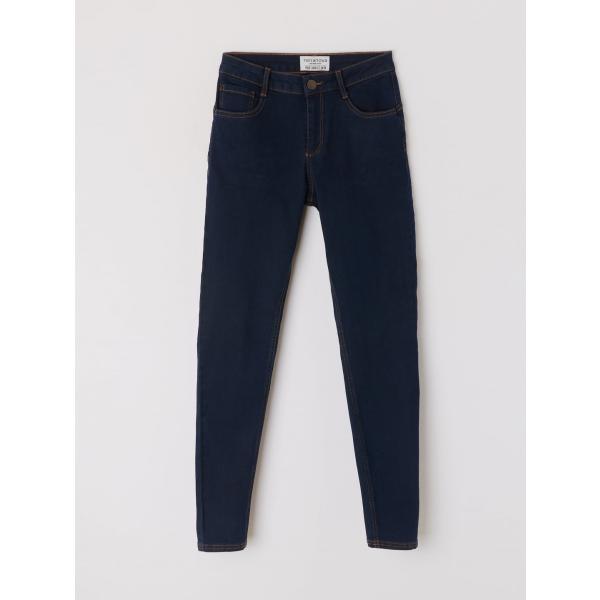 pantalone skinny Terranova blu tinta unita