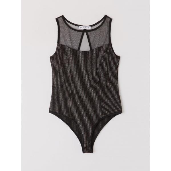 Body in tulle nero Terranova nero