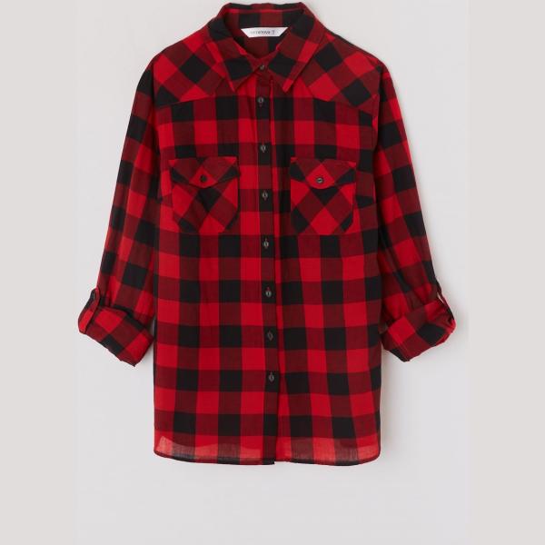 Camicia a quadri rosso Terranova rosso a quadri