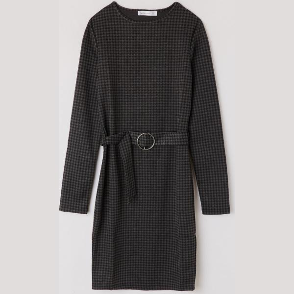 Vestito corto con cintura fantasia nero Terranova nero