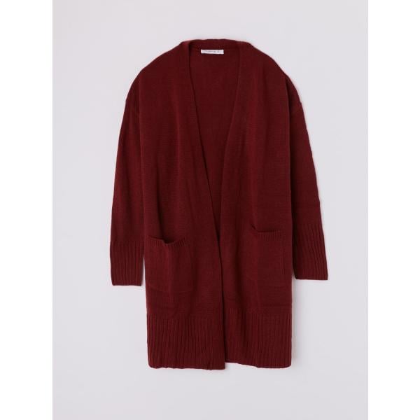 cardigan Terranova viola tinta unita