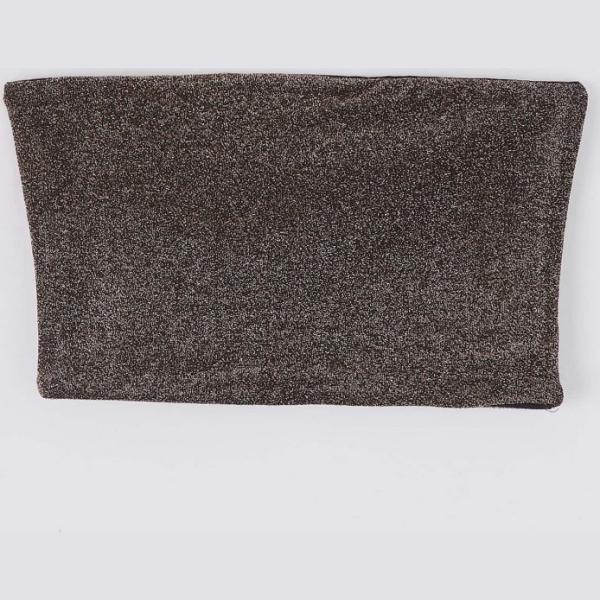 Top con fasce Terranova marrone