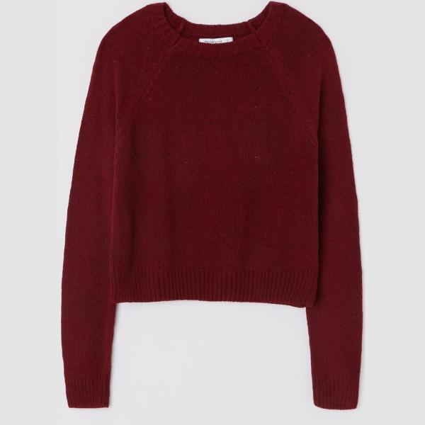 maglione Terranova viola tinta unita